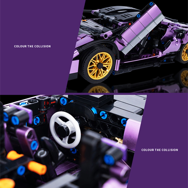 LEGO Technic Voiture Lamborghini Sian Violet - 2618 Pièces