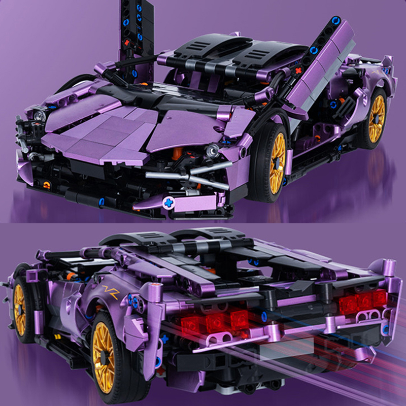 LEGO Technic Voiture Lamborghini Sian Violet - 2618 Pièces