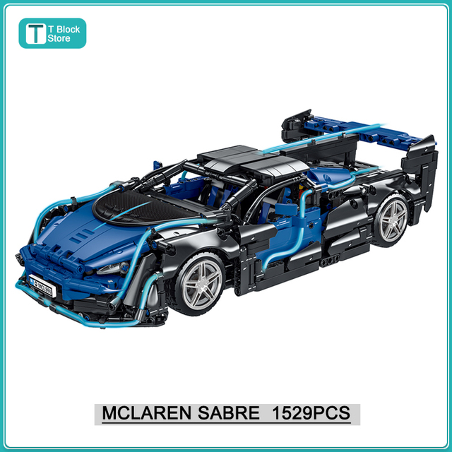 Mclaren Sabre bleue compatible avec Lego Technic