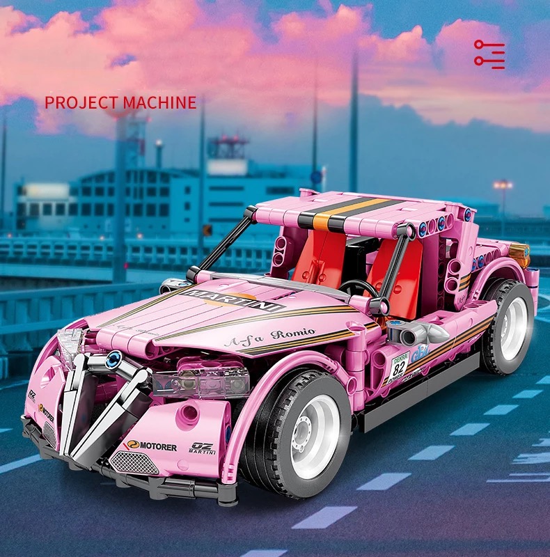 Briques de Construction Technic : Réplique Lego Technic City Alfa Romeo - 432 Pièces