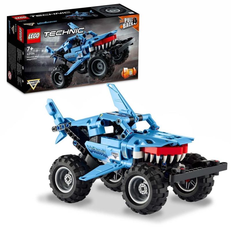 Briques de Construction Technic Compatible avec LEGO - Monster Jam Megalodon - 390 Pièces