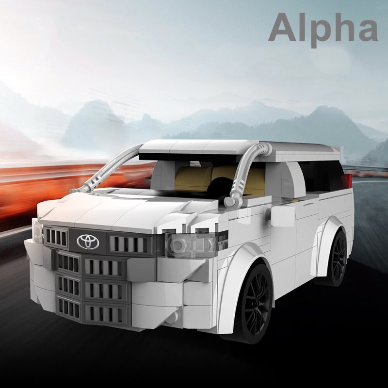 Briques de Construction Technic Similaires à la LEGO Technic Voiture Toyota Alphard - 369 Pièces