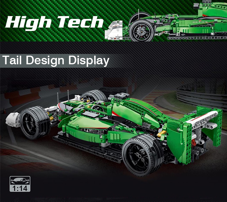 Voiture Technic Advanced Green Formula 1