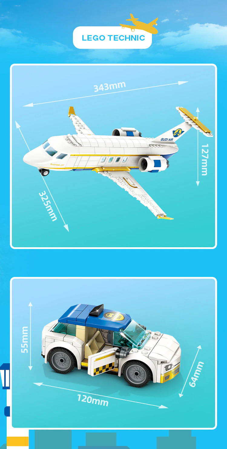 Lego Technic Avion de la ville à passagers internationaux