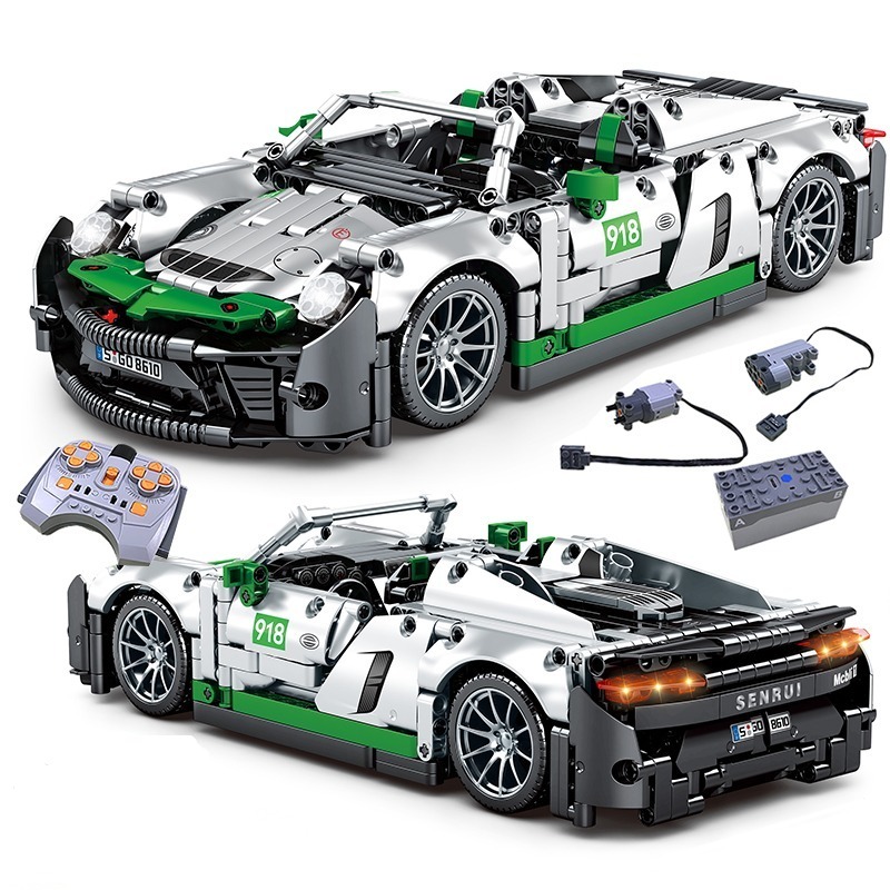 Briques de Construction Technic : Réplique Lego Technic Porsche Spyder -  1016 Pièces - Brick Tech - Blocs compatibles avec Lego Technic