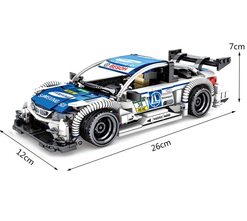 Briques de Construction Technic : Réplique Lego Technic BMW Racing - 890 Pièces
