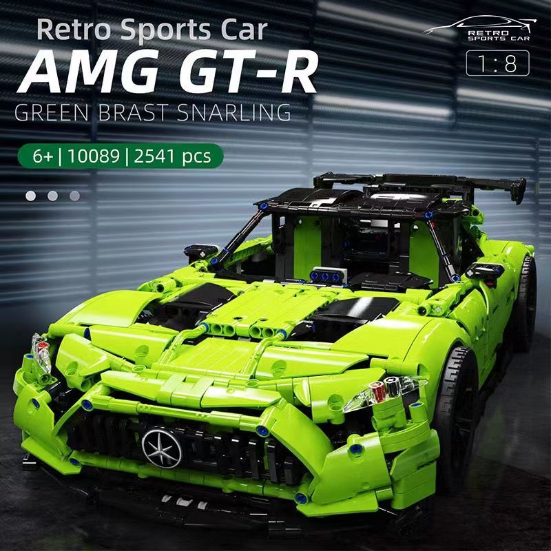 Briques de Construction Technic : Réplique Lego Technic Voiture Rétro GTR Super Racing - 2000 Pièces
