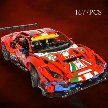 Briques de Construction Compatible avec LEGO Technic – Voiture Ferrari Originale