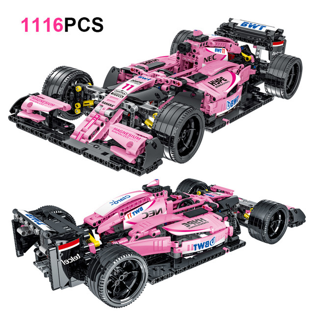 Briques de Construction Technic : Formule 1 Rose Lego Technic - 1116 Pièces