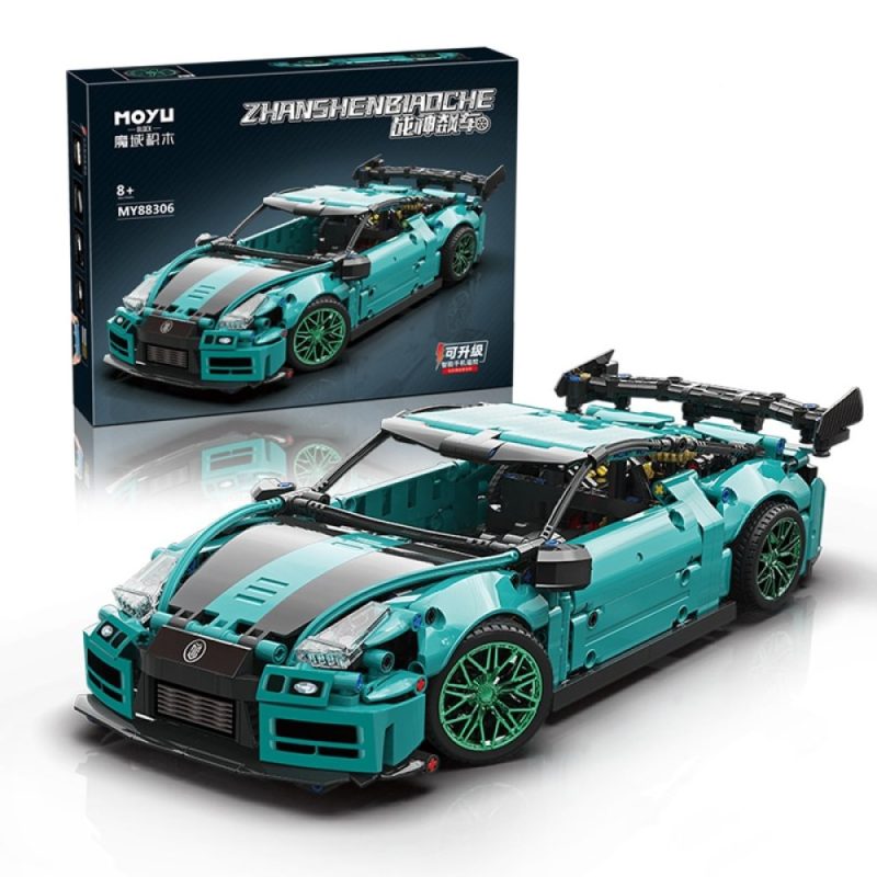 Briques de Construction Technic Compatible avec LEGO Technic - Voiture Nissan GTR Speed Racing 1324 Pièces