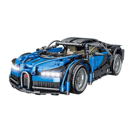 Briques de Construction Compatible avec LEGO Technic – Bugatti Veyron Bleue